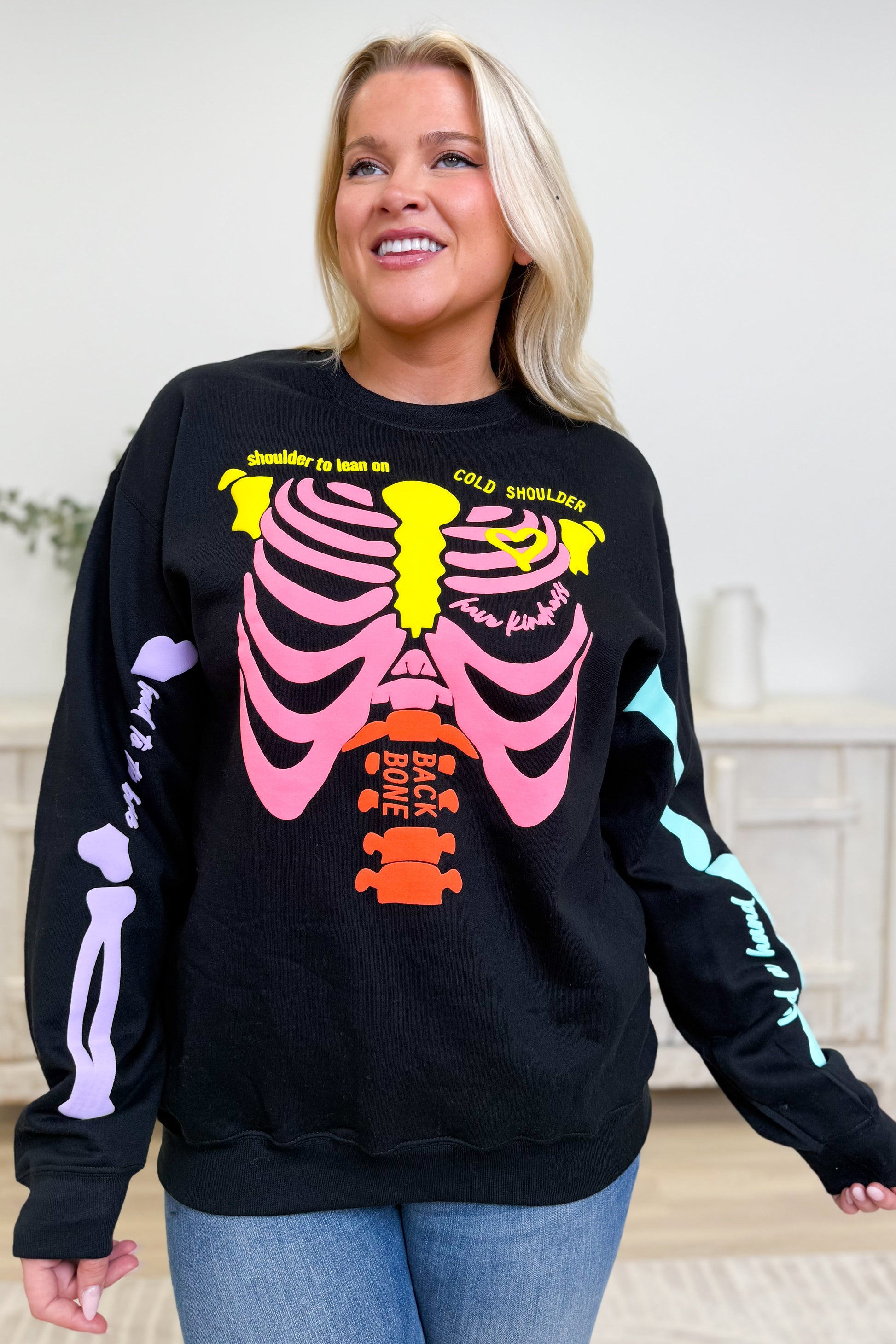 Neon Skelly Graphic Sweatshirt