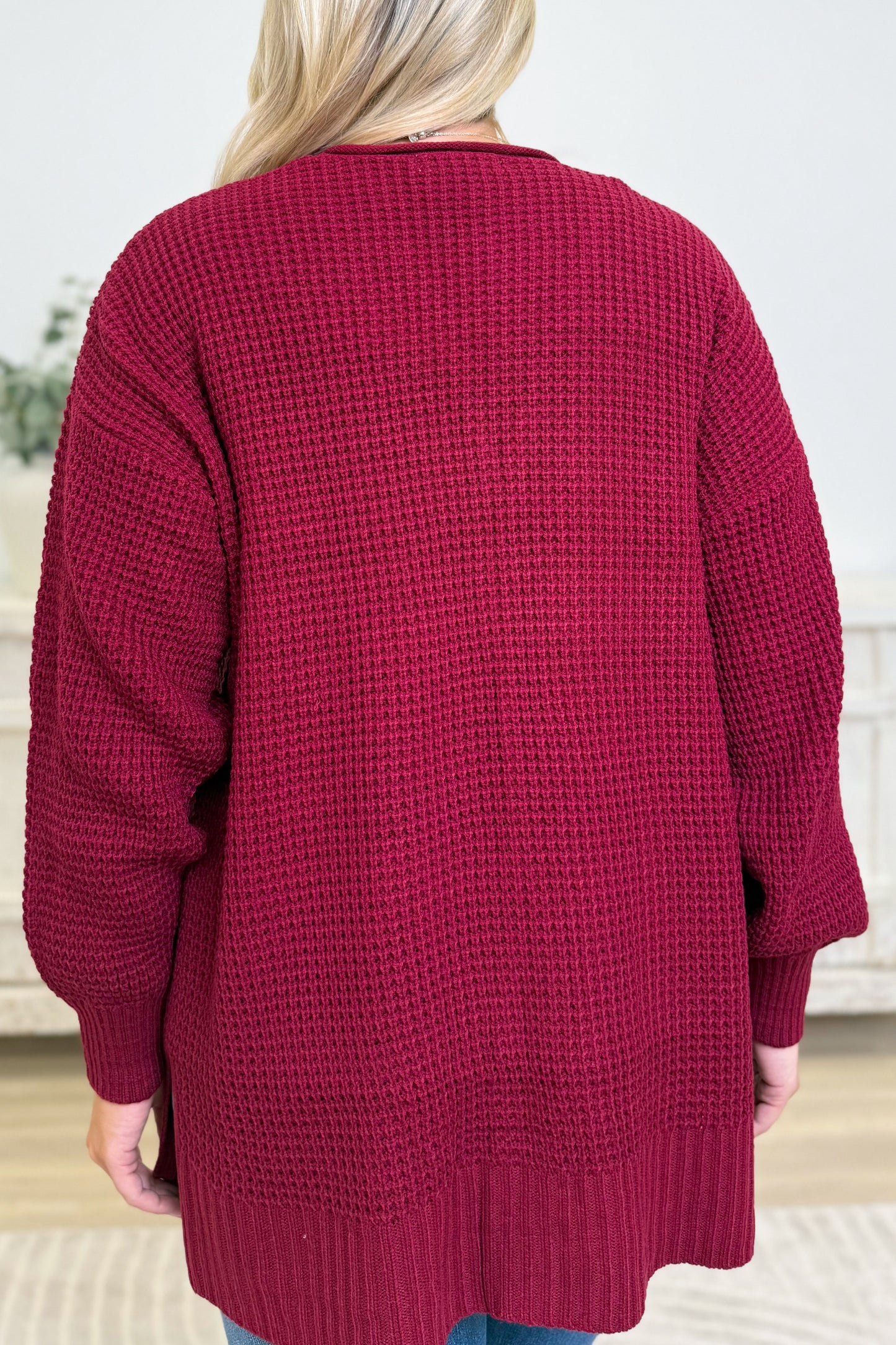 Easy Breezy Waffle Knit Sweater Cardigan - 6 Colors!