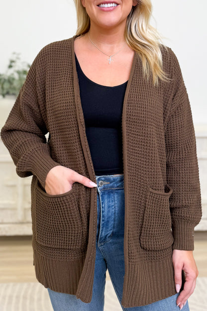Easy Breezy Waffle Knit Sweater Cardigan - 6 Colors!