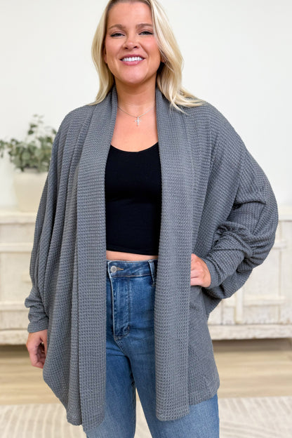 Easy Breezy Waffle Knit Sweater Cardigan - 6 Colors!