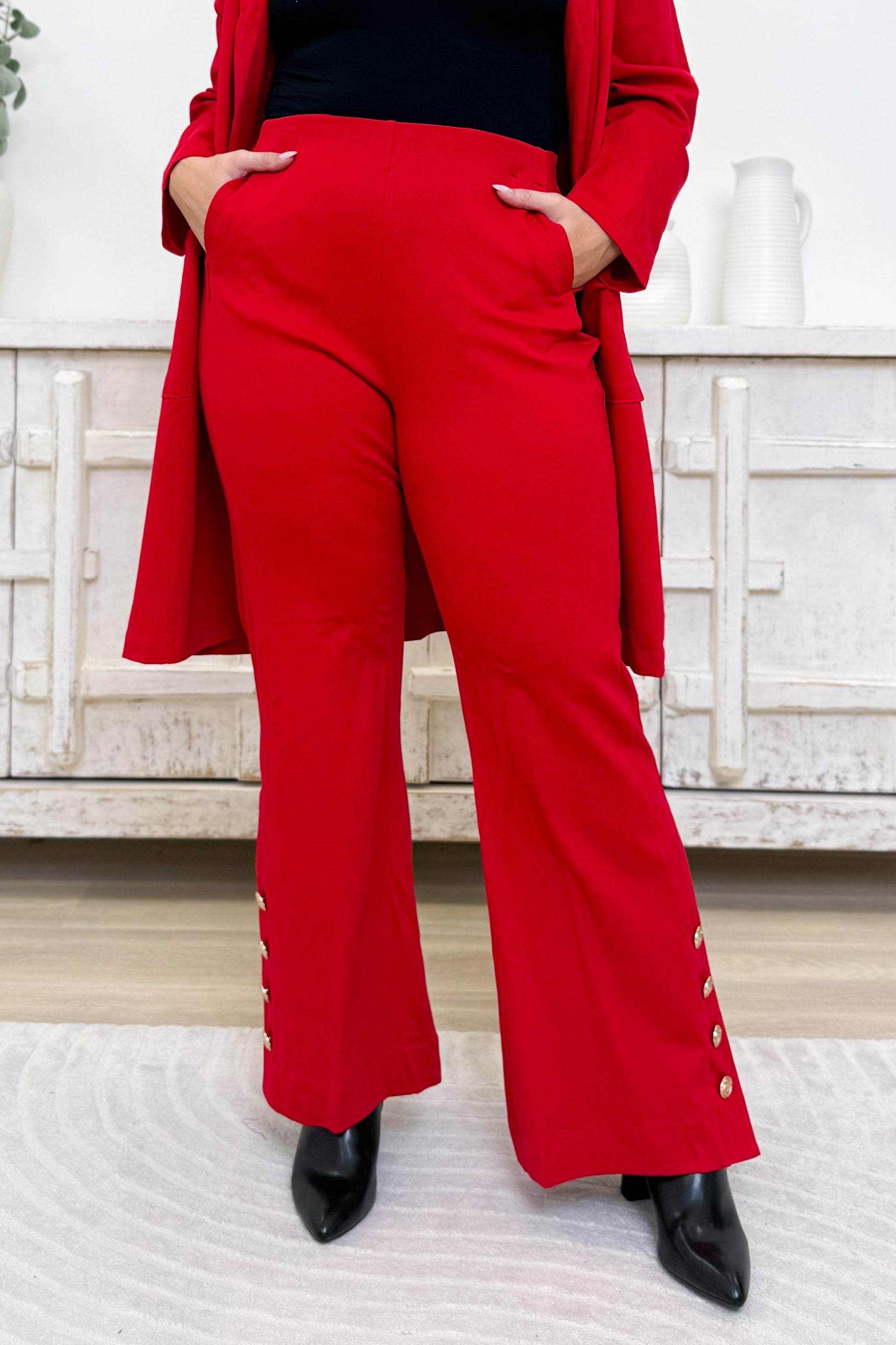 Magic Button Hem Pants - 6 Colors!