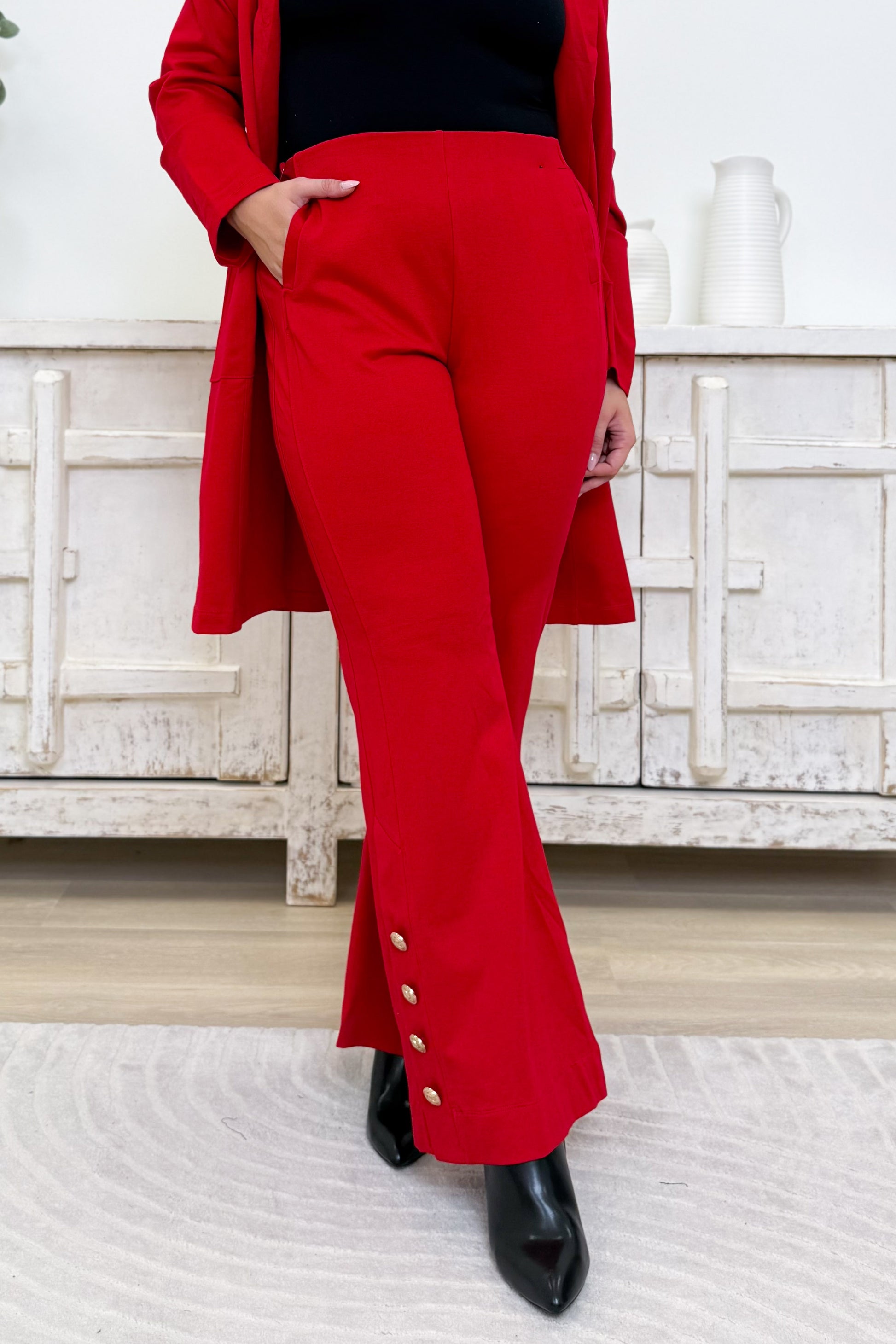 Magic Button Hem Pants - 6 Colors!