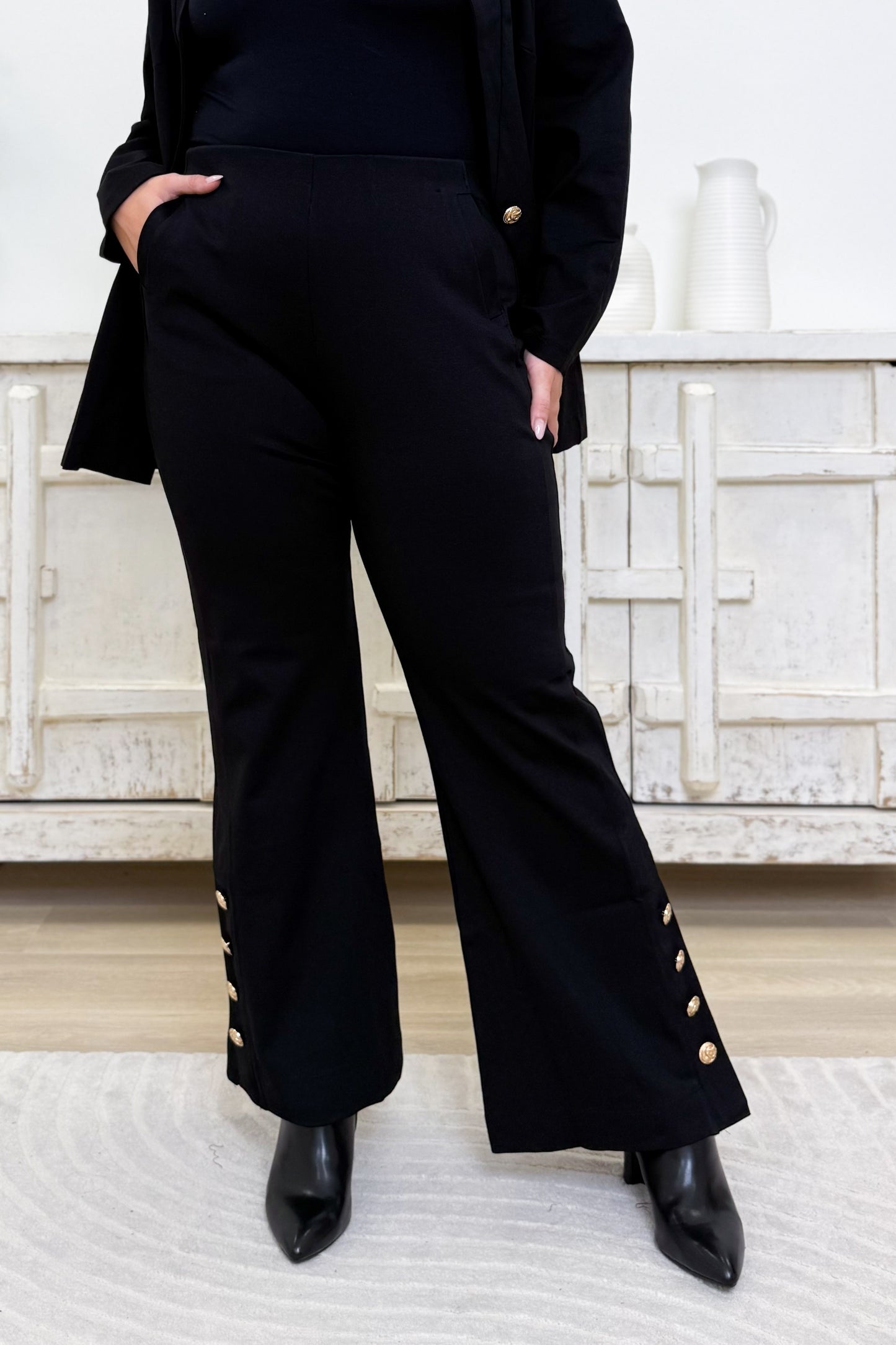 Magic Button Hem Pants - 6 Colors!