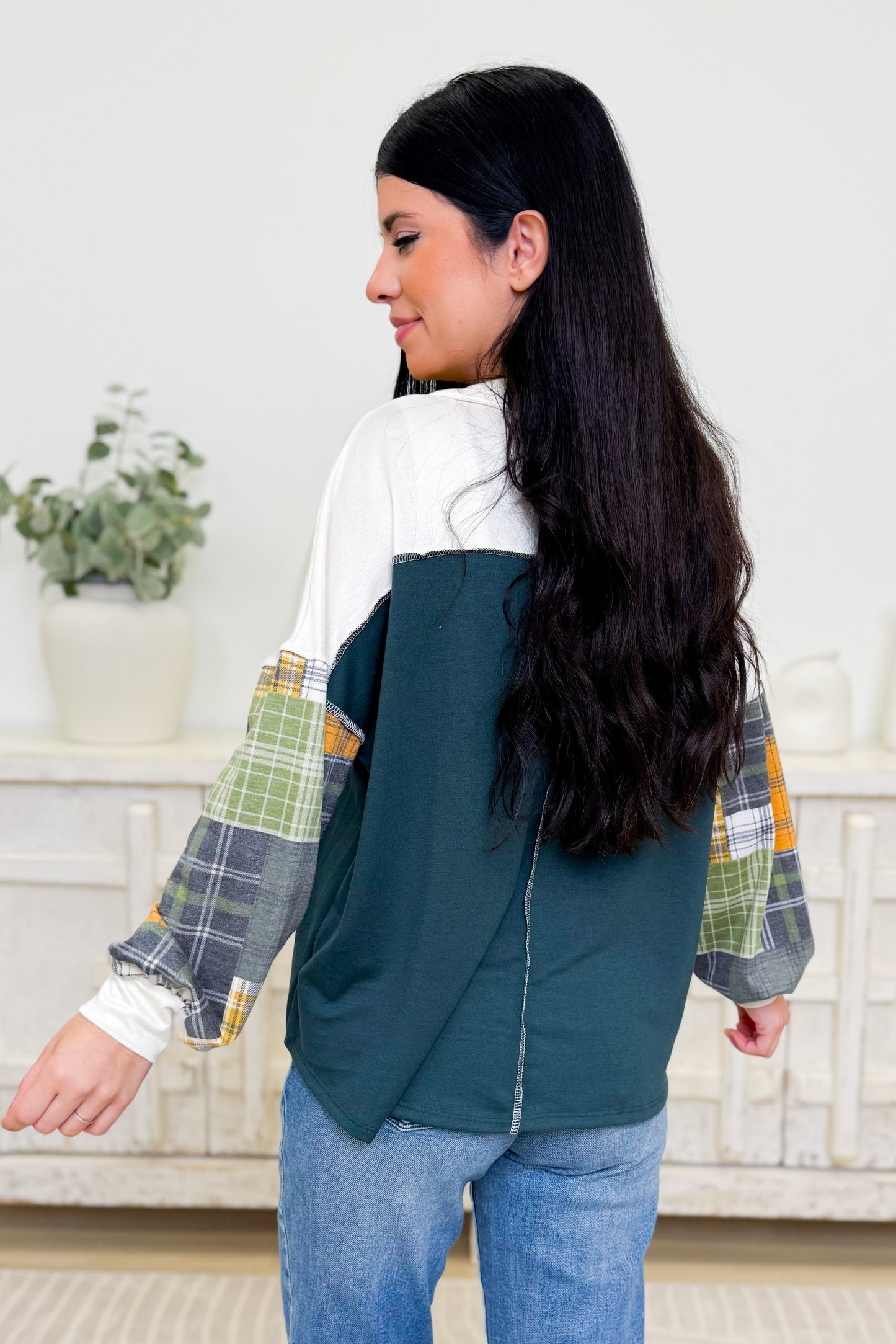 Chic In Checks Plaid Top