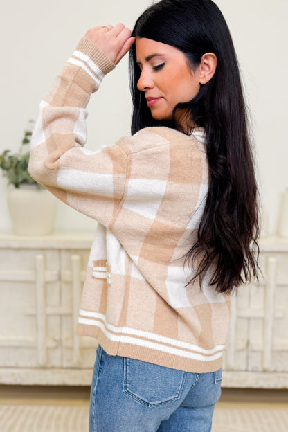 Plaid Daydream Sweater Cardigan