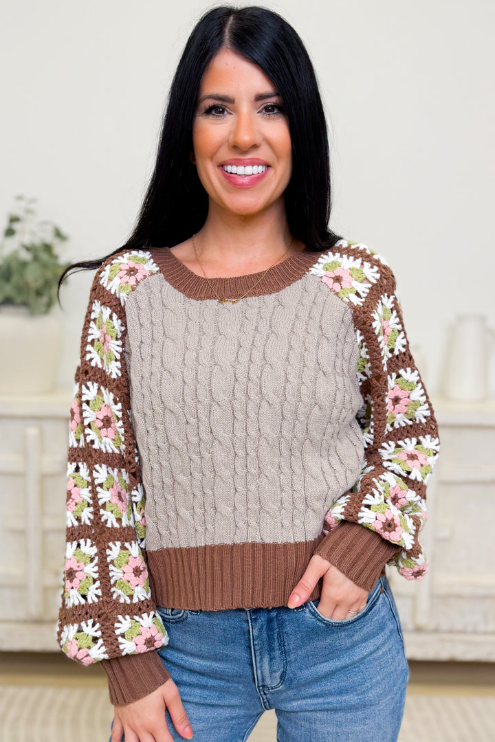 Whatcha Say Crochet Sweater - 2 Colors!
