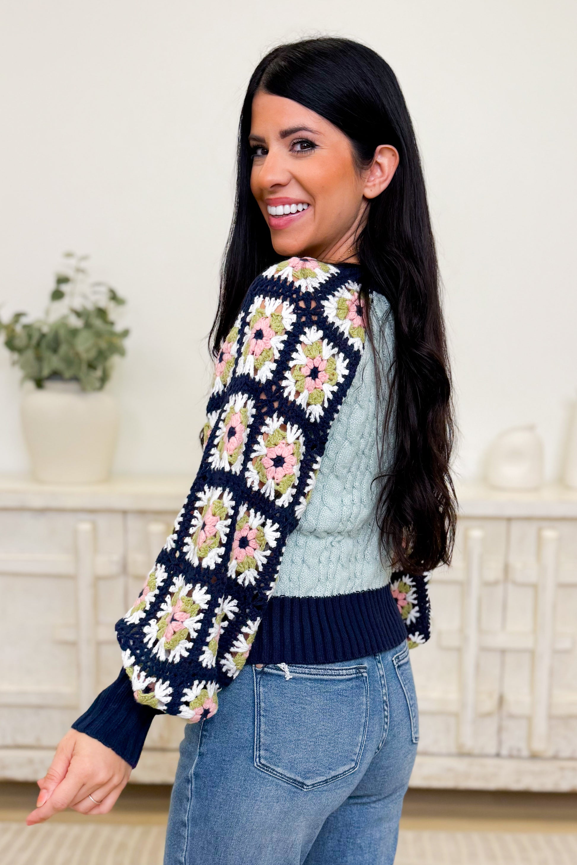 Whatcha Say Crochet Sweater - 2 Colors!