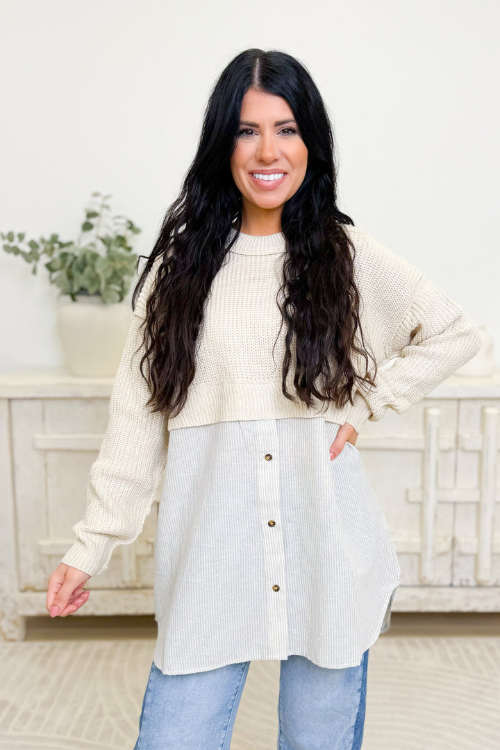 Something Like That Button Down Sweater
