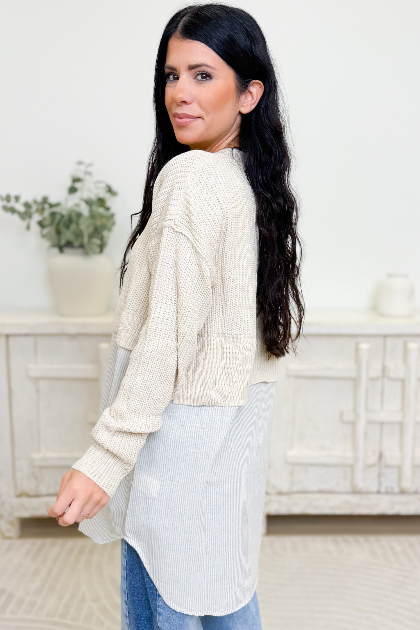 Something Like That Button Down Sweater