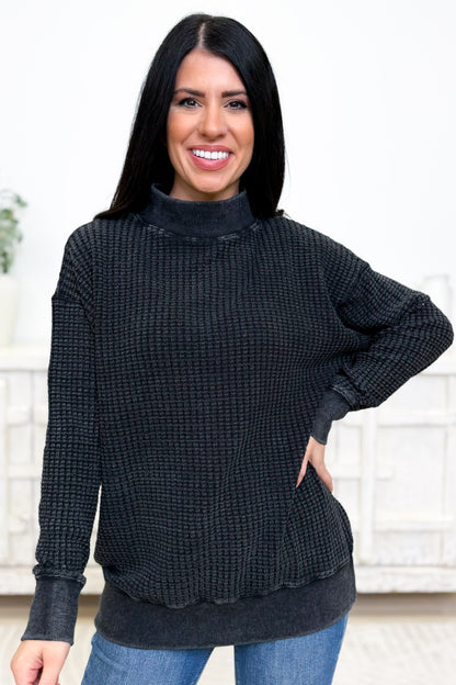 Morning Brew Waffle Knit Sweater