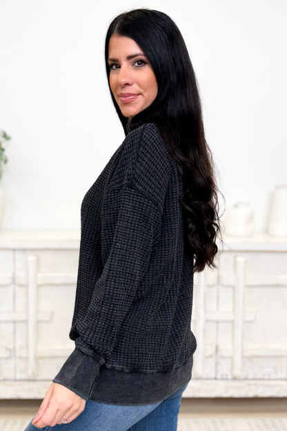 Morning Brew Waffle Knit Sweater