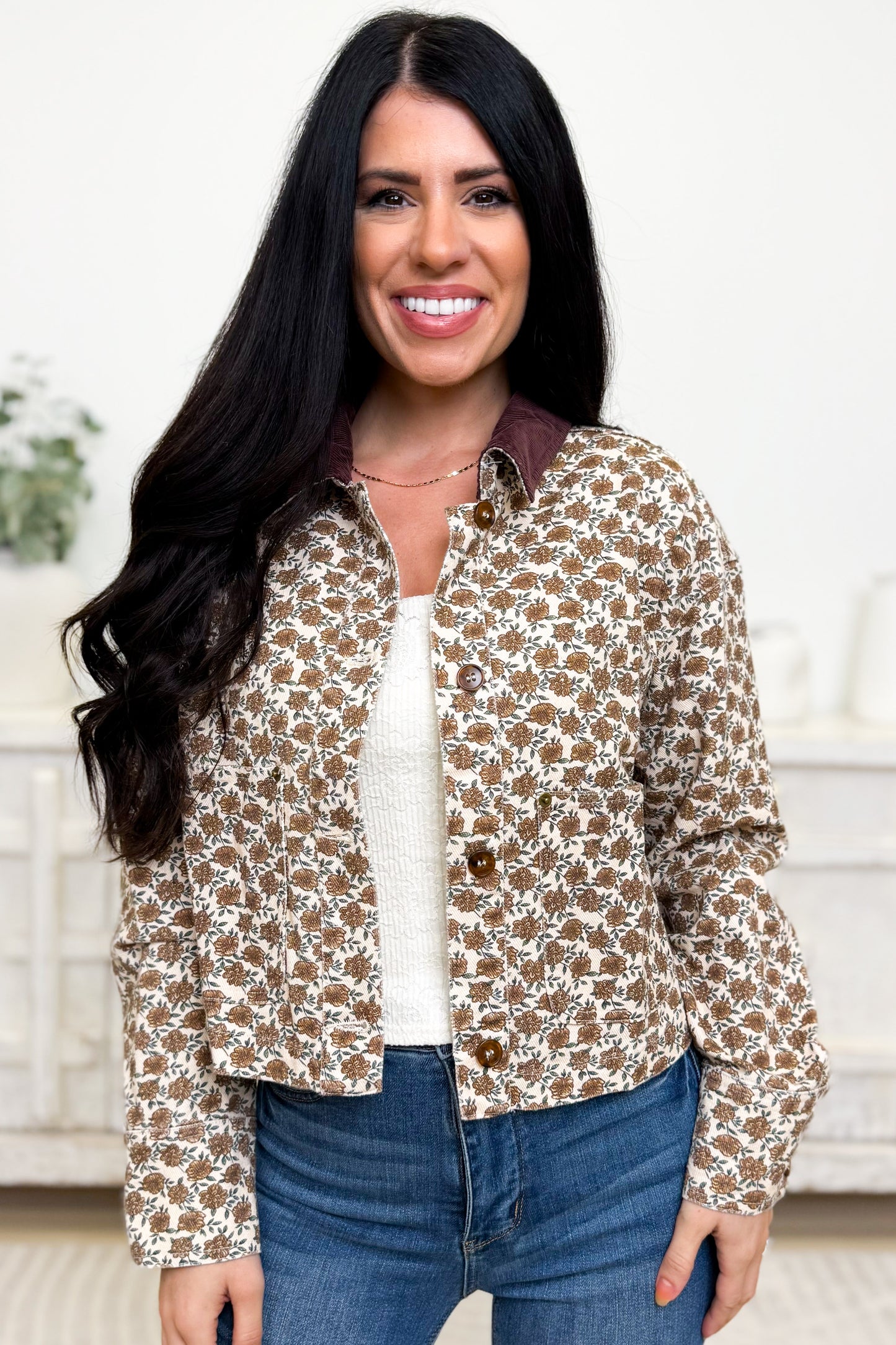 Remember Your Roots Floral Jacket