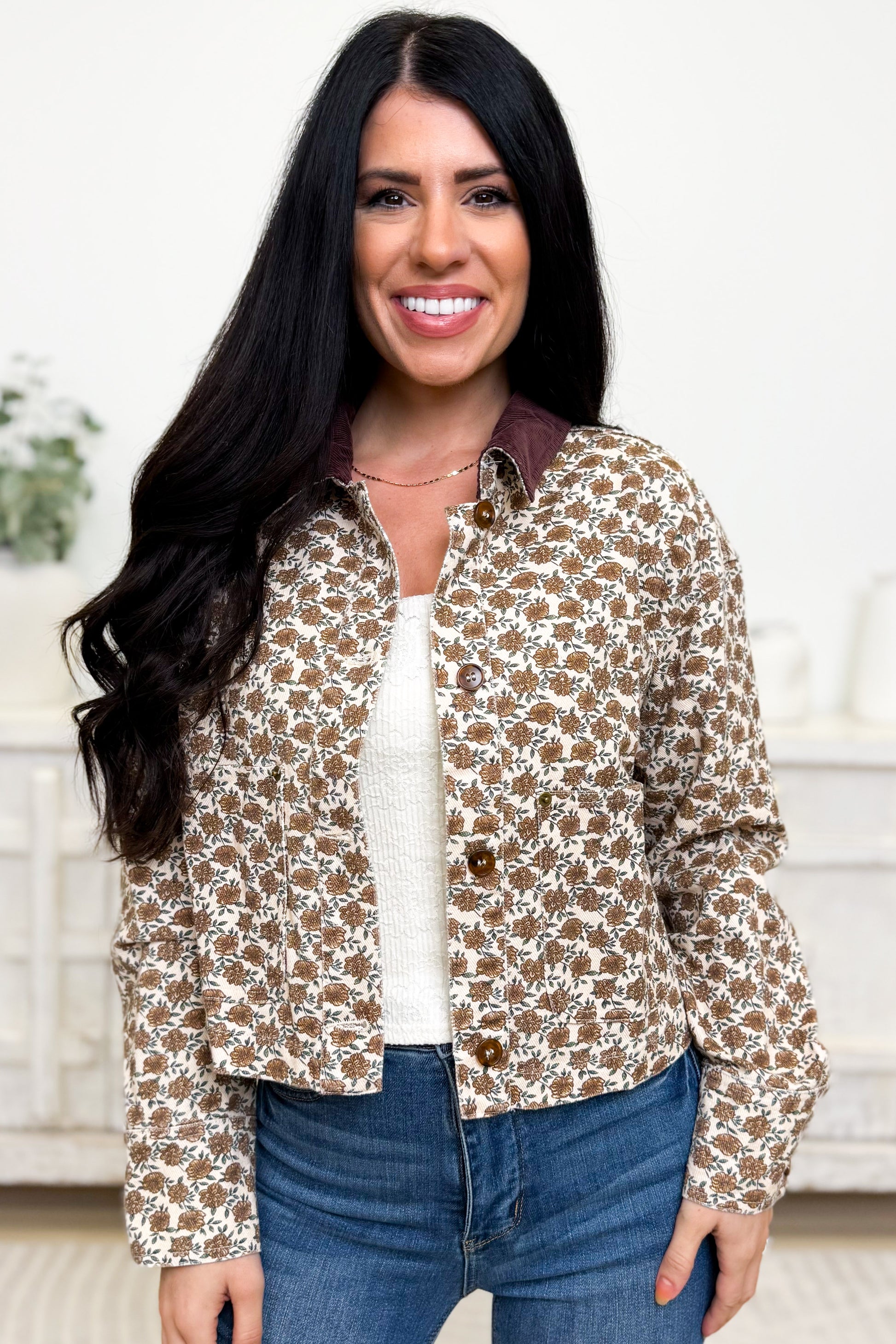 Remember Your Roots Floral Jacket