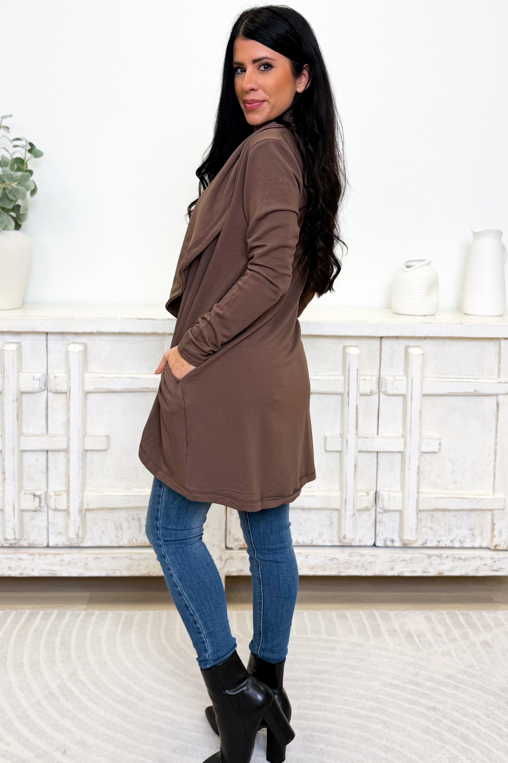 You Deserve It All Fleece Cardigan - 2 Colors!