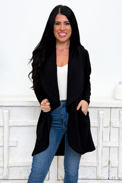 You Deserve It All Fleece Cardigan - 2 Colors!
