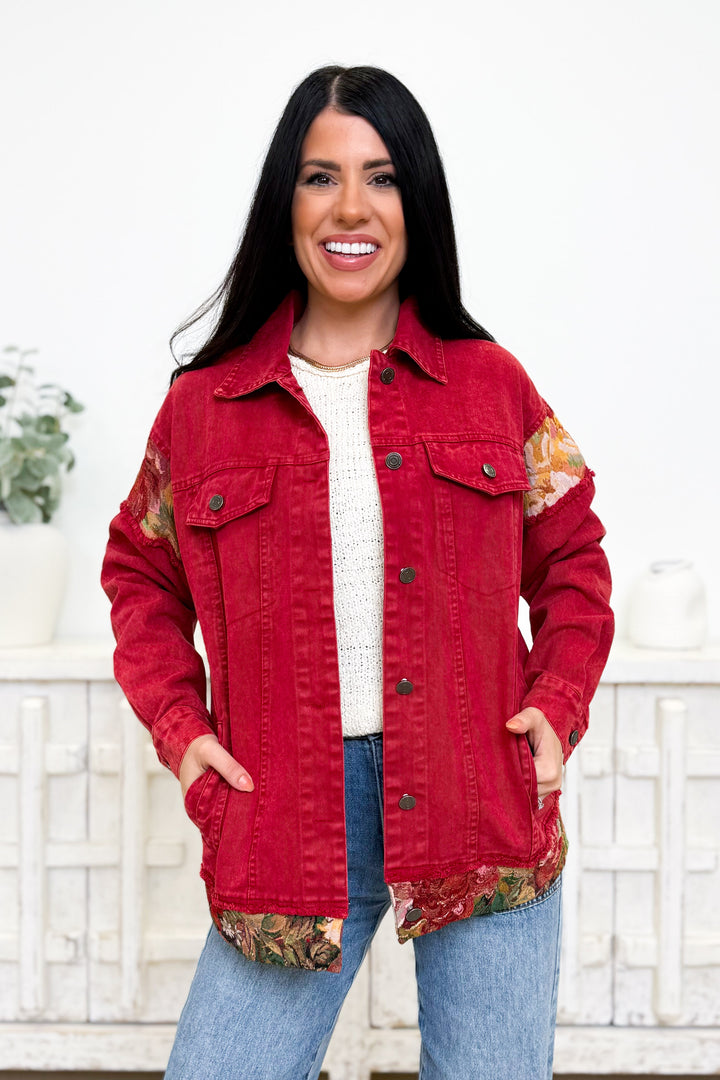 Outdoor Gal Floral Midi Jacket