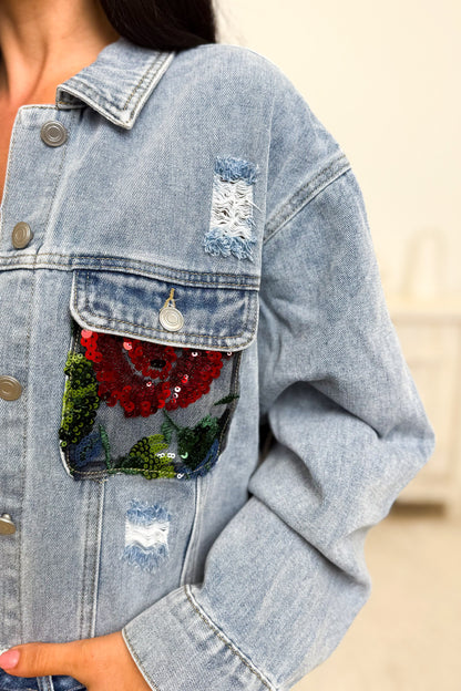 Hidden Bloom Floral Jacket