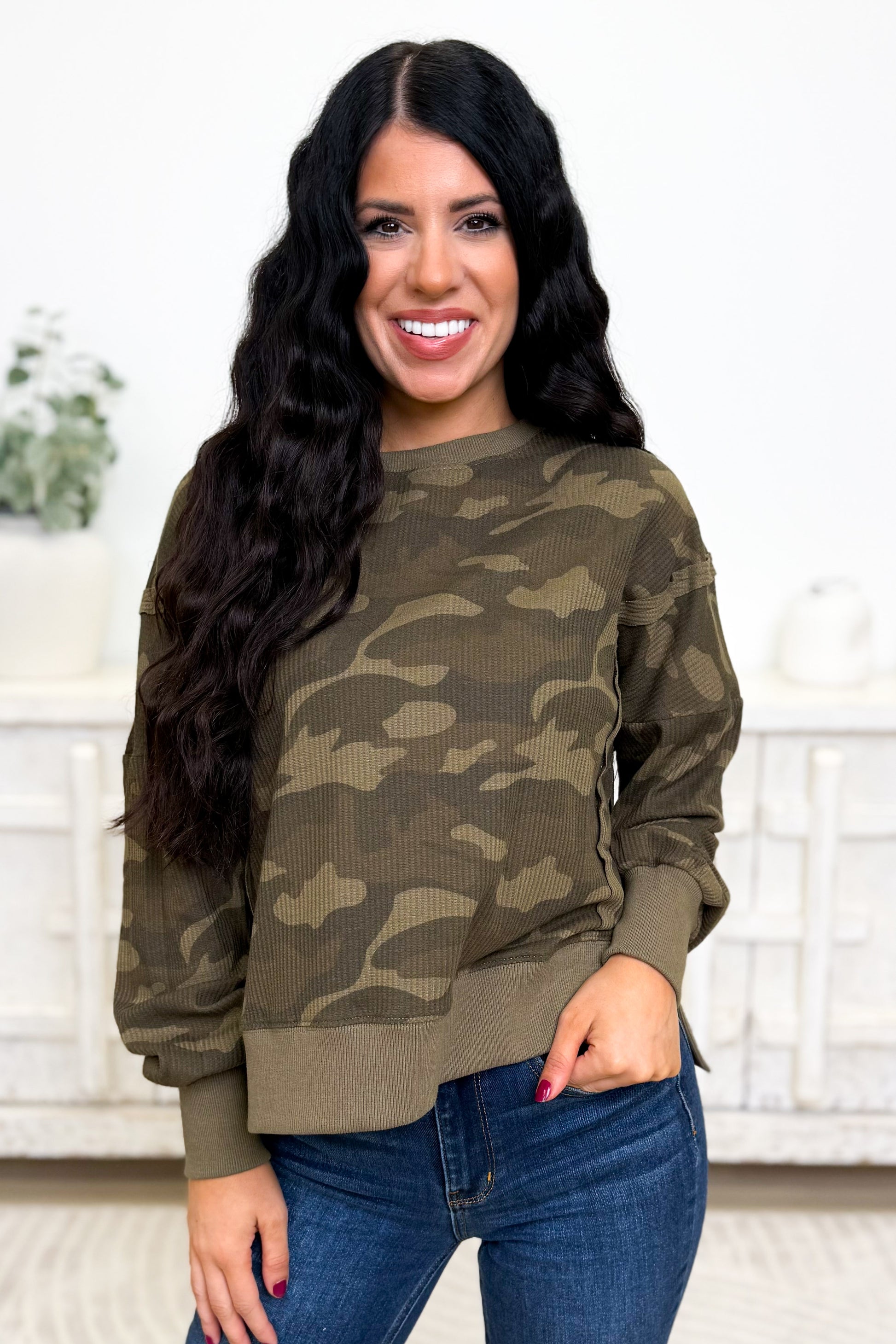 Morning Brisk Camo Top