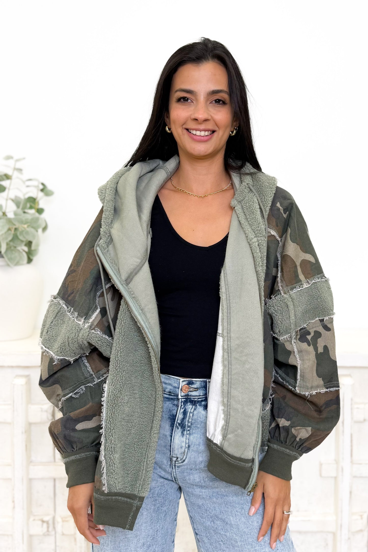 Humility & Grace Camo Hooded Jacket