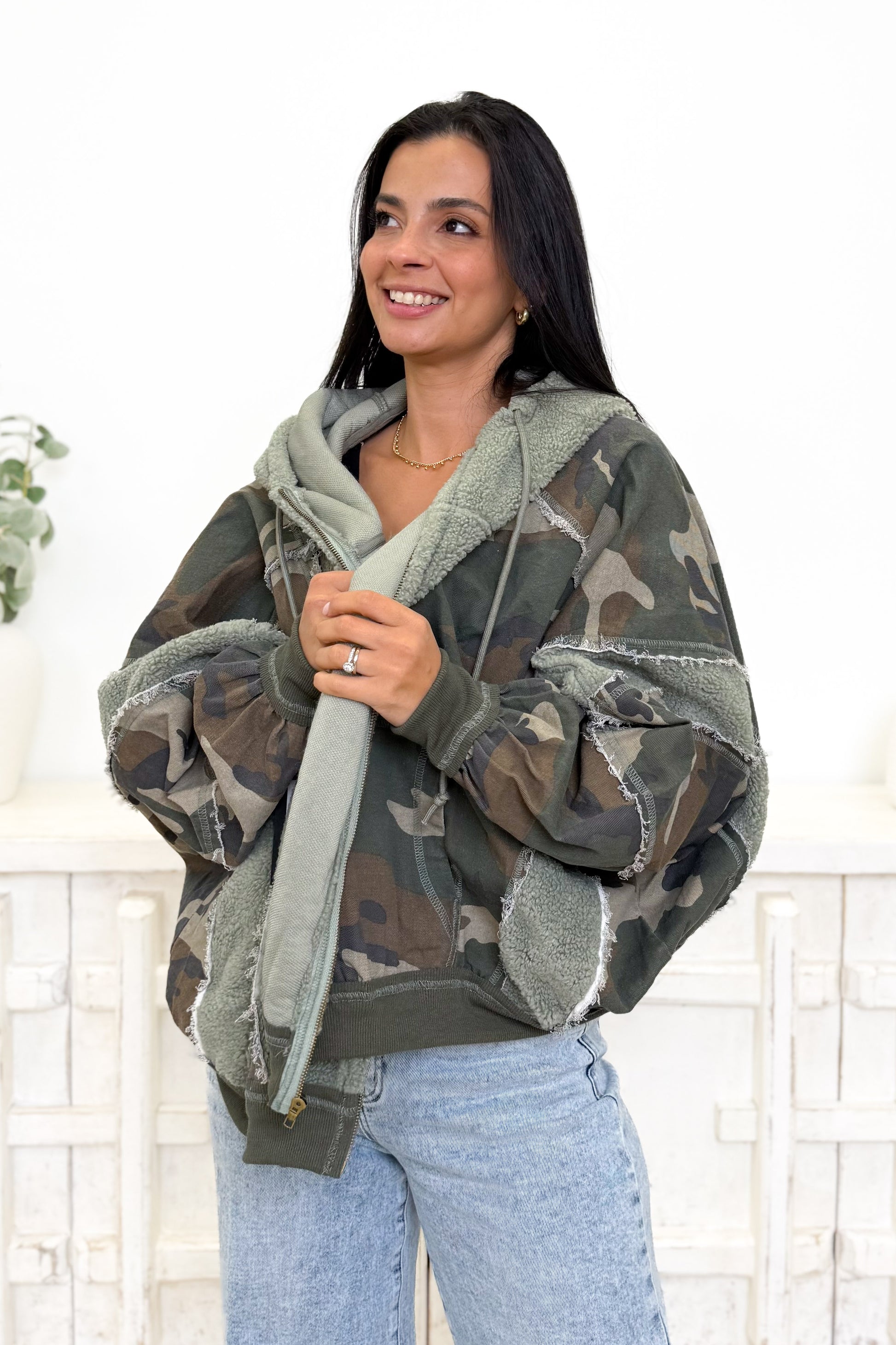 Humility & Grace Camo Hooded Jacket