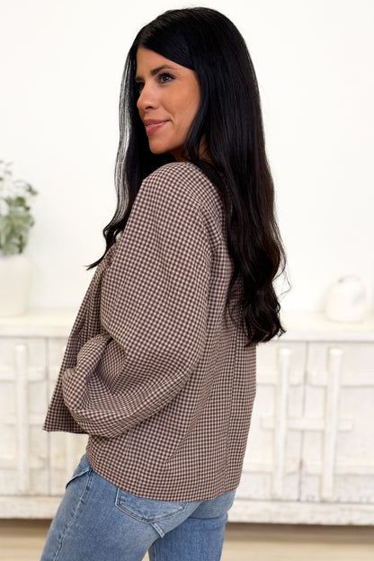 Sweet Gingham Smocked Top