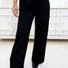 Sporty Chic Scuba Sleek Pants - Black
