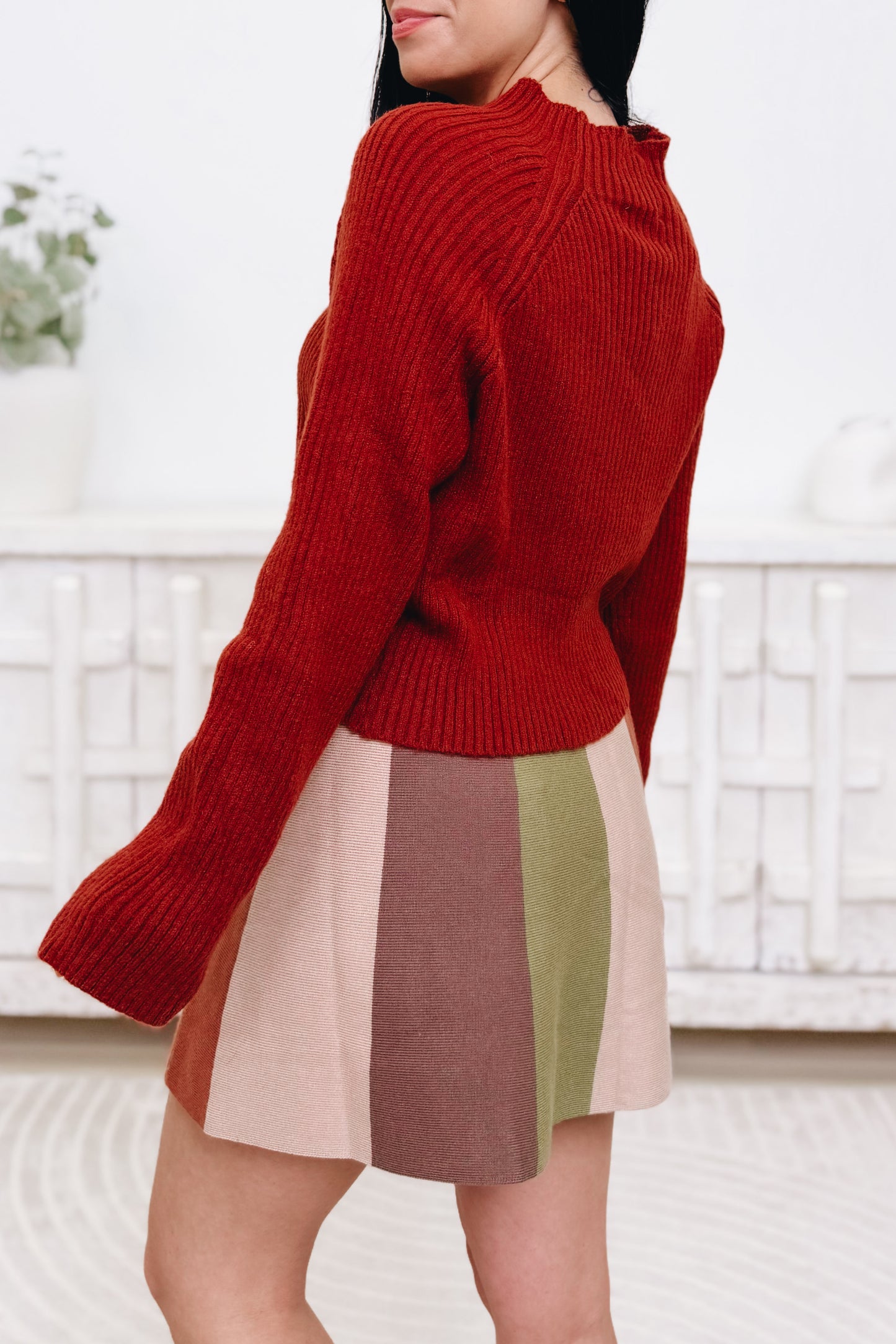 Fall Fling Sweater Flare Skirt - 2 Colors!