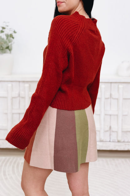 Fall Fling Sweater Flare Skirt - 2 Colors!