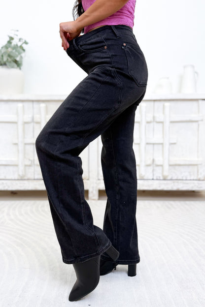 Honky Tonk By Judy Blue - Straight Western Jeans - Black