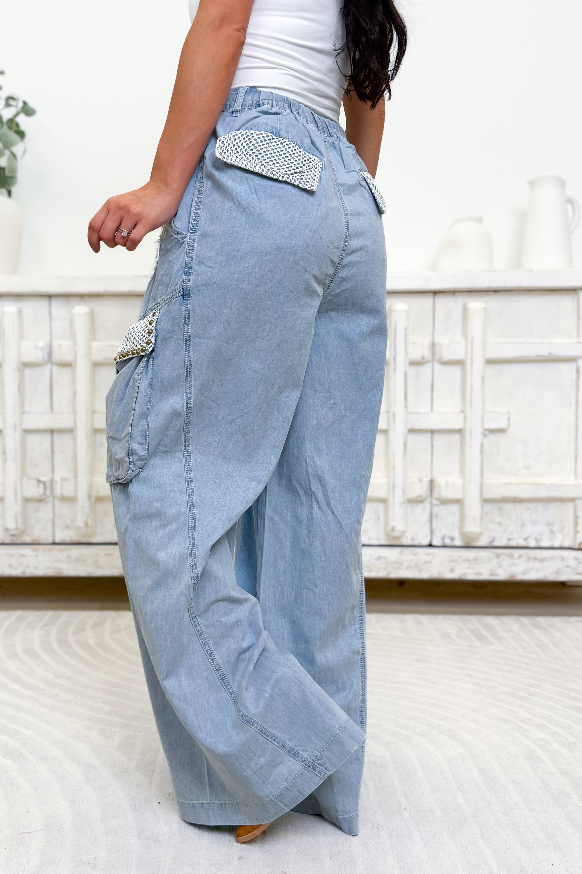 Thankful Heart Pants - Denim