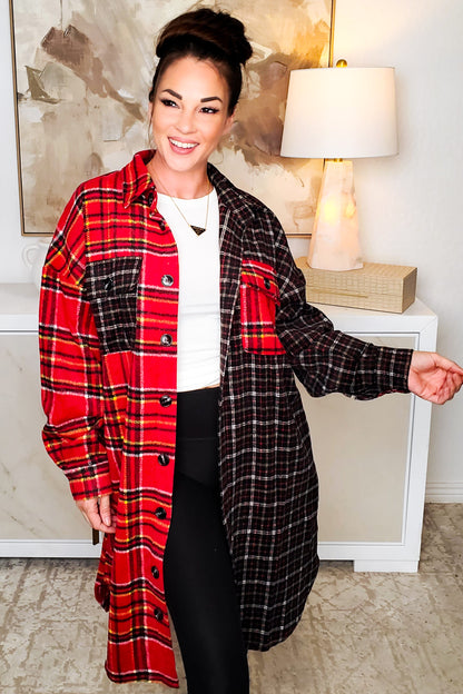 Opposites Attract Flannel Jacket