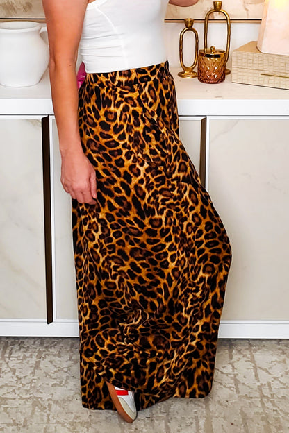 Move In Silence Leopard Pants - Amber