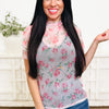 Sweet Pea Floral Mesh Top