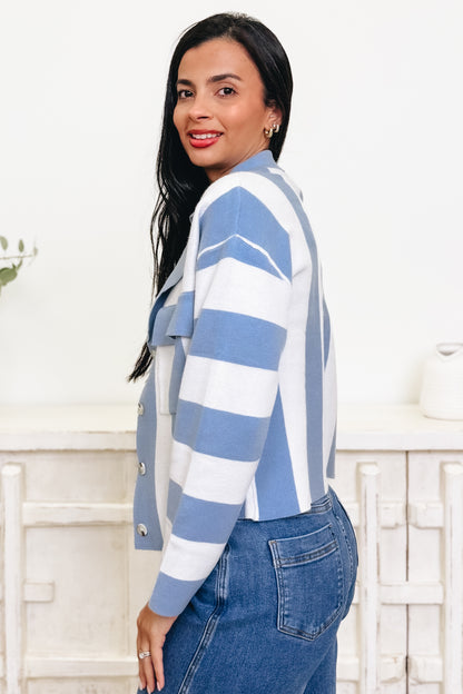 Sail Away With Me Striped Cardigan