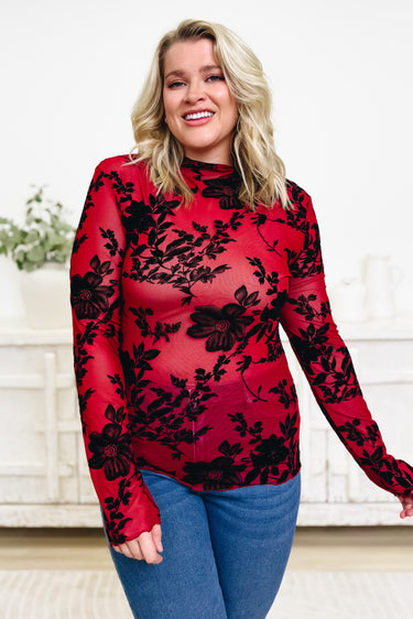 Sheering Blooms Top - 2 Colors!