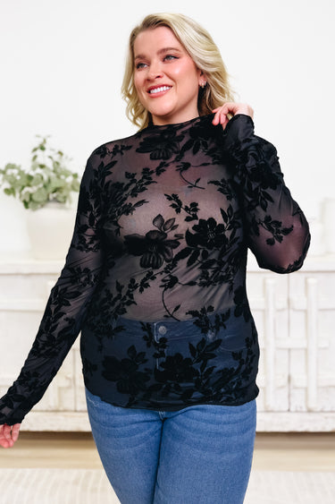 Sheering Blooms Top - 2 Colors!