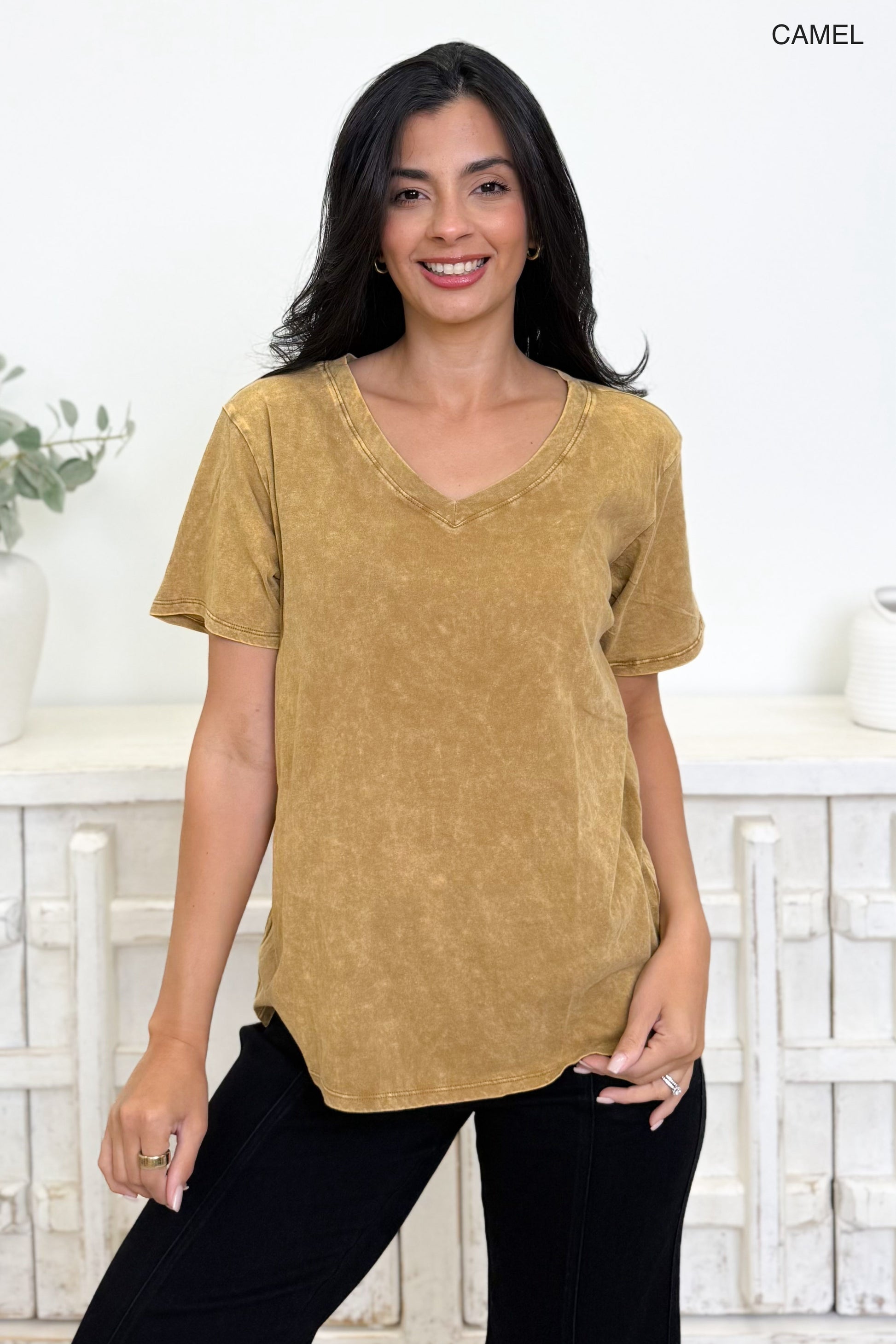 Basic Washed Top - 8 Colors!