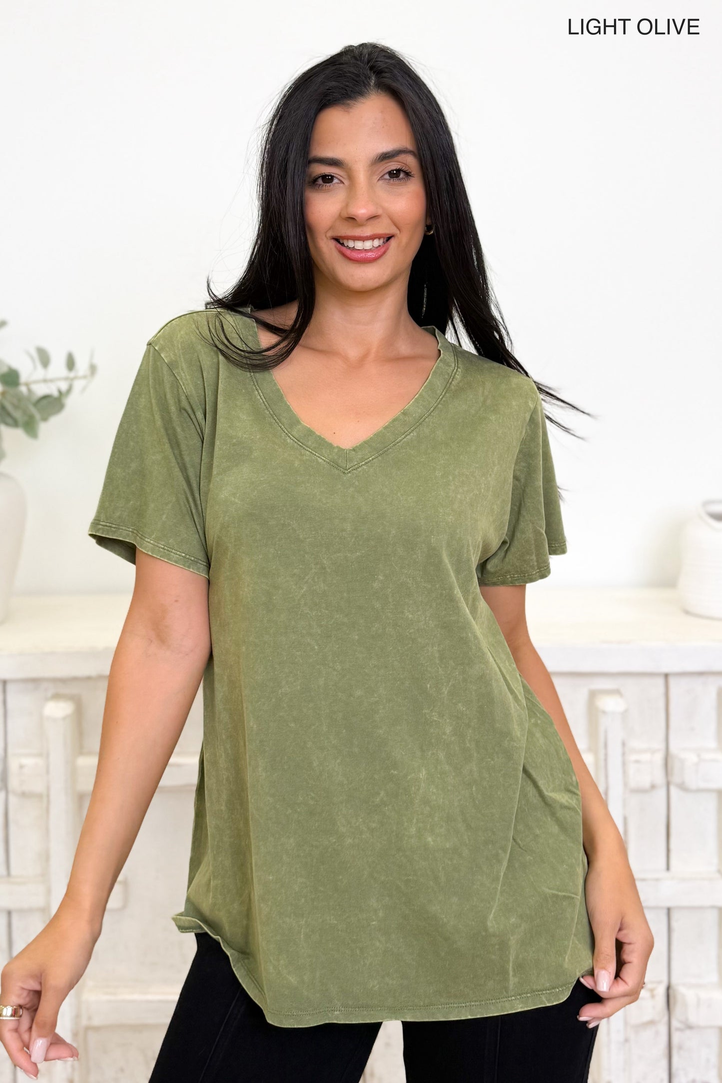 Basic Washed Top - 8 Colors!