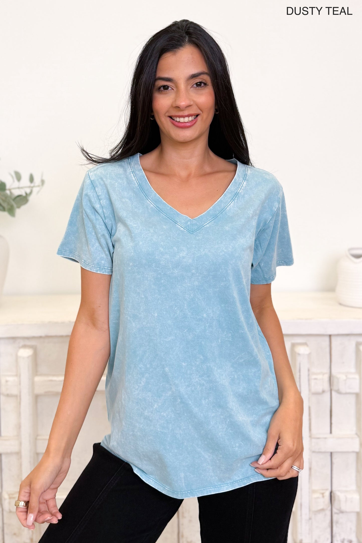 Basic Washed Top - 8 Colors!