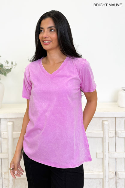 Basic Washed Top - 8 Colors!