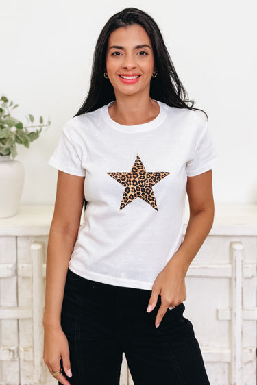 Leopard Star Top - 3 Colors!