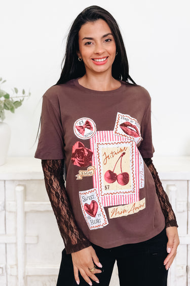 Stamped With Love Graphic Tee - 2 Colors!