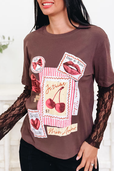 Stamped With Love Graphic Tee - 2 Colors!