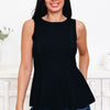 In My Heart Peplum Tank Top - 2 Colors!