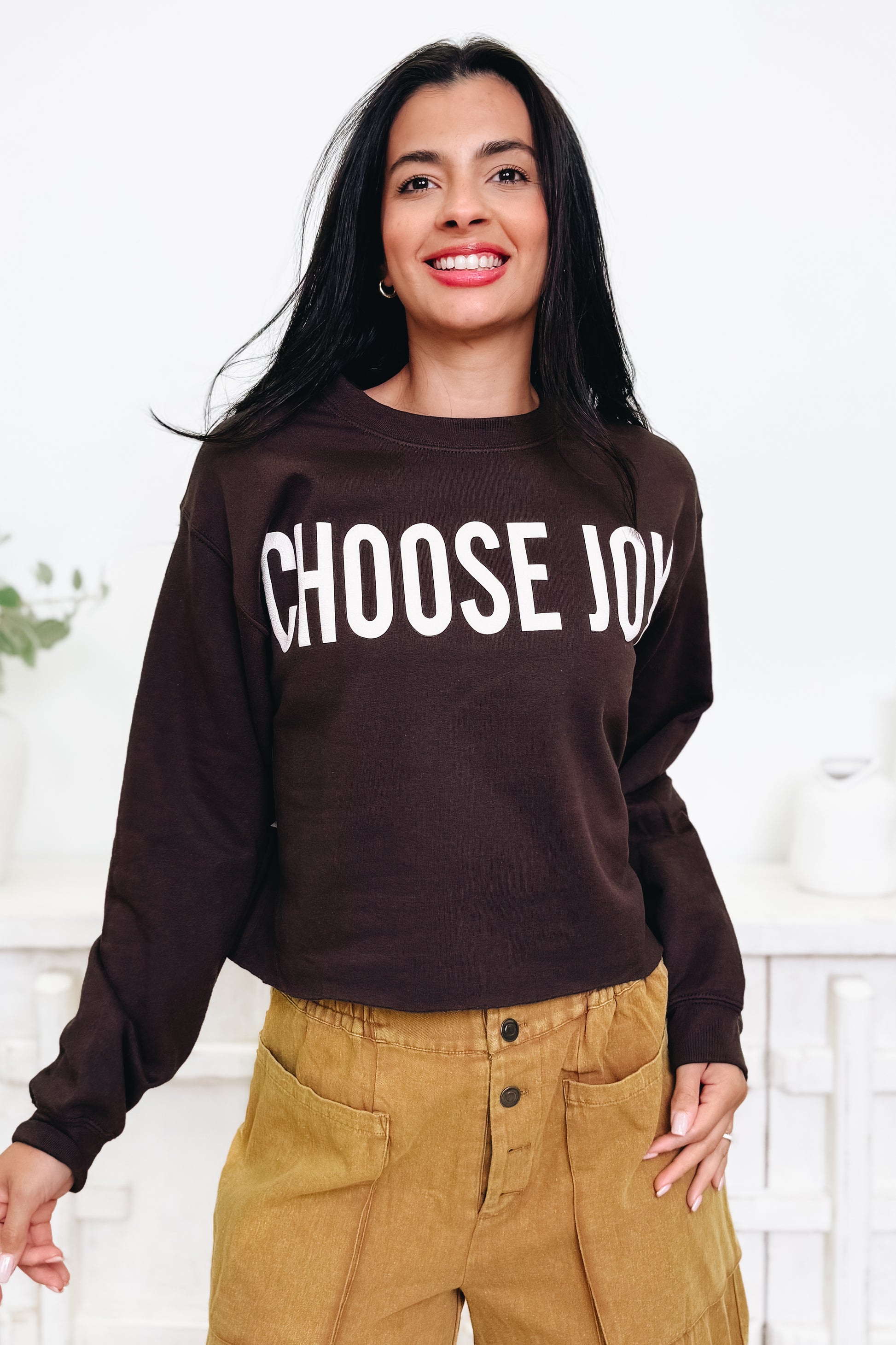 Choose Joy Graphic Sweatshirt
