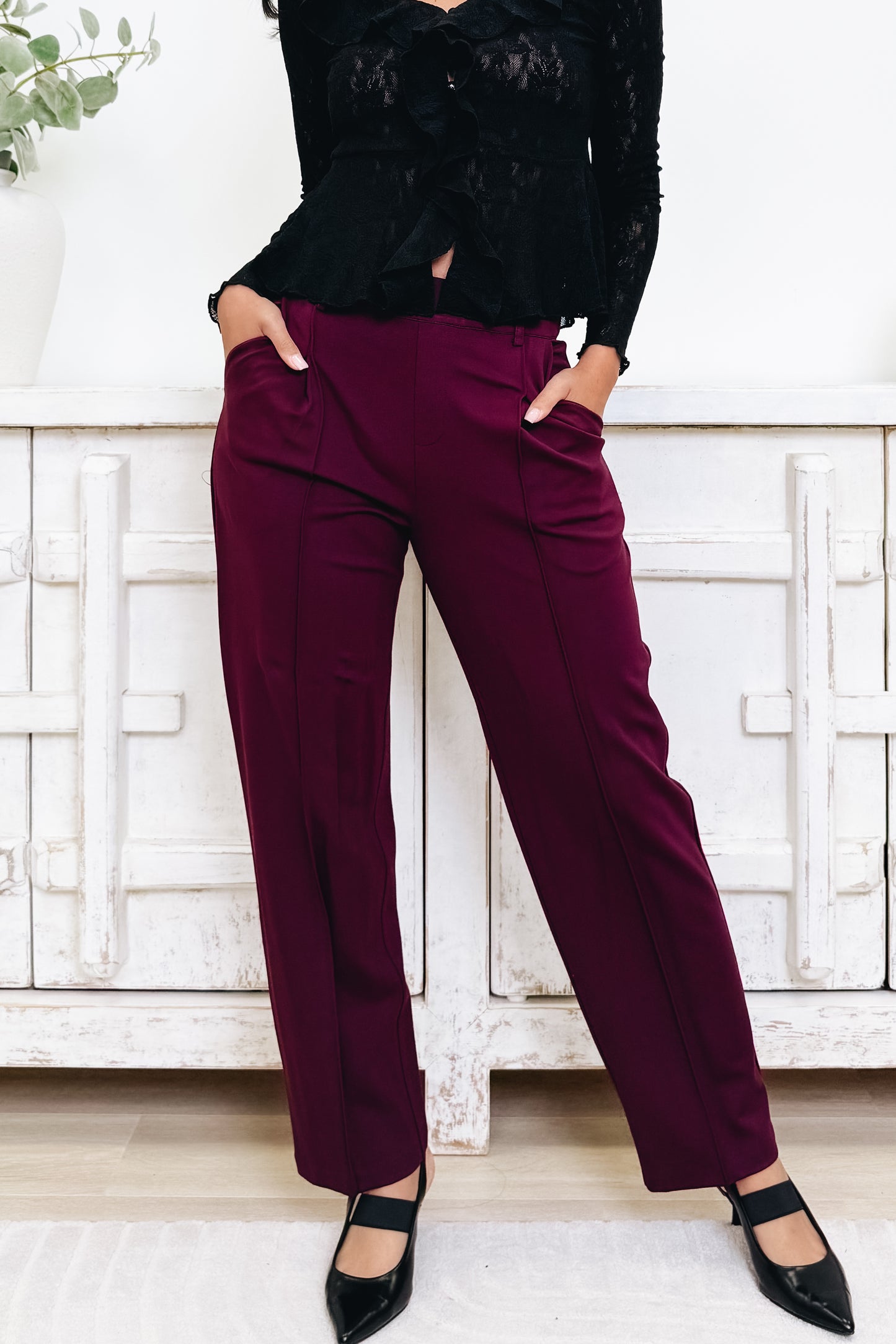 Play It Straight Pants - 2 Colors!