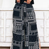 Slit & Slide Pants - Black Multi
