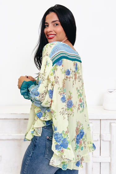 Summer Citrus Love Floral Top - 2 Colors!