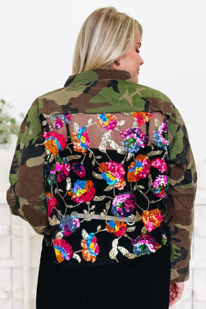 Hidden Gems Camo Shacket