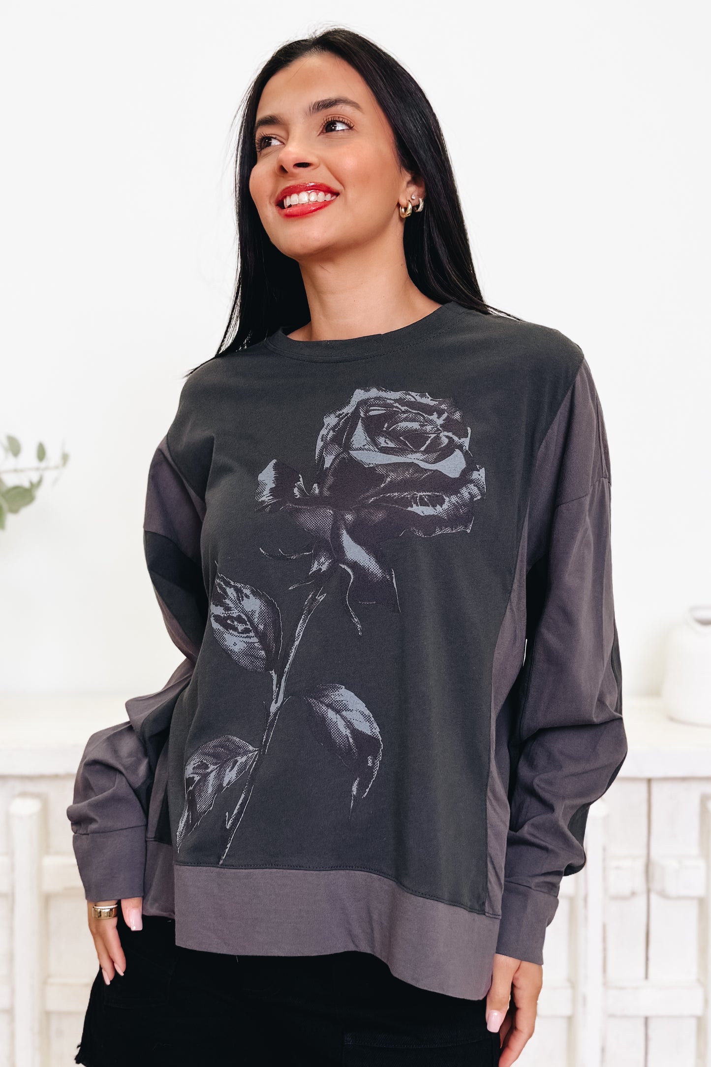 Rose Darling Graphic Top - 3 Colors!